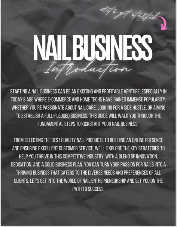 Becoming Your Own Boss Nail Manual